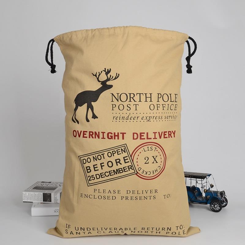 North Pole Special Overnight Delivery Santa Sack 70cm X 50cm - Click Image to Close