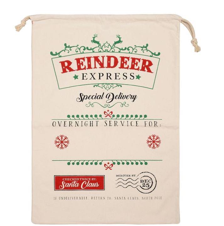 Rudolph Express Santa Sack 70cm X 50cm - Click Image to Close