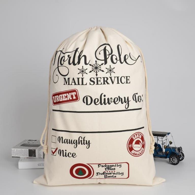 North Pole Mail Service Santa Sack 50cm X 70cm - Click Image to Close