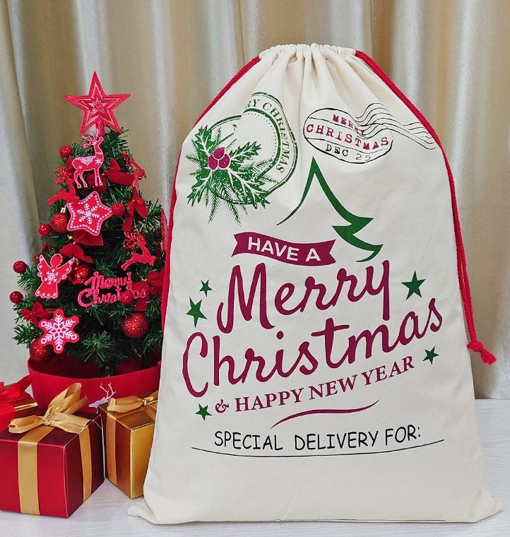 Merry Chritmas Santa Sack 70X50cm - Click Image to Close