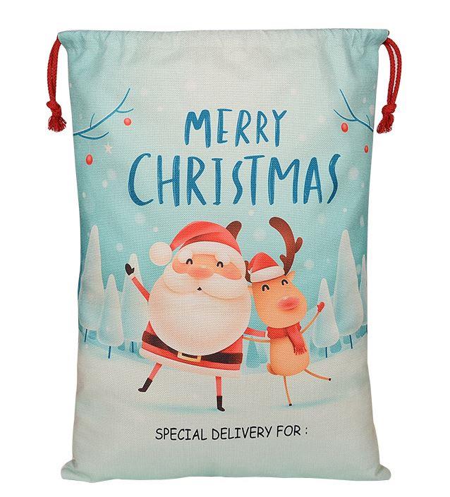 Merry Christmas Santa Sack 70 x 50cm - Click Image to Close