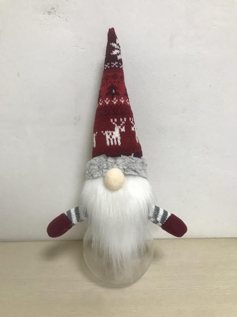 10" Nordic Gonk Christmas Candy Jar - Click Image to Close