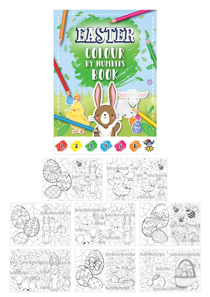 EASTER FUN BOOK COLOUR BY NUMBERS 10.5CM X 48 ( 10P EACH ) - Click Image to Close