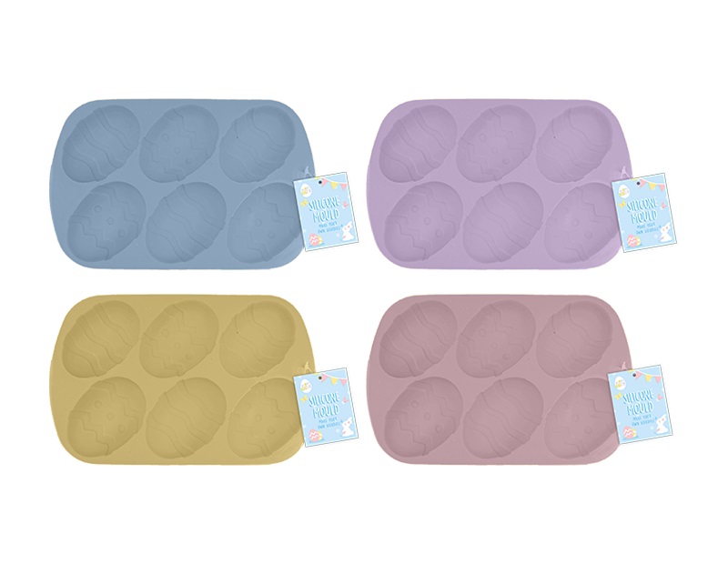 Easter Egg Silicone Mould ( Assorted Colours ) - Click Image to Close