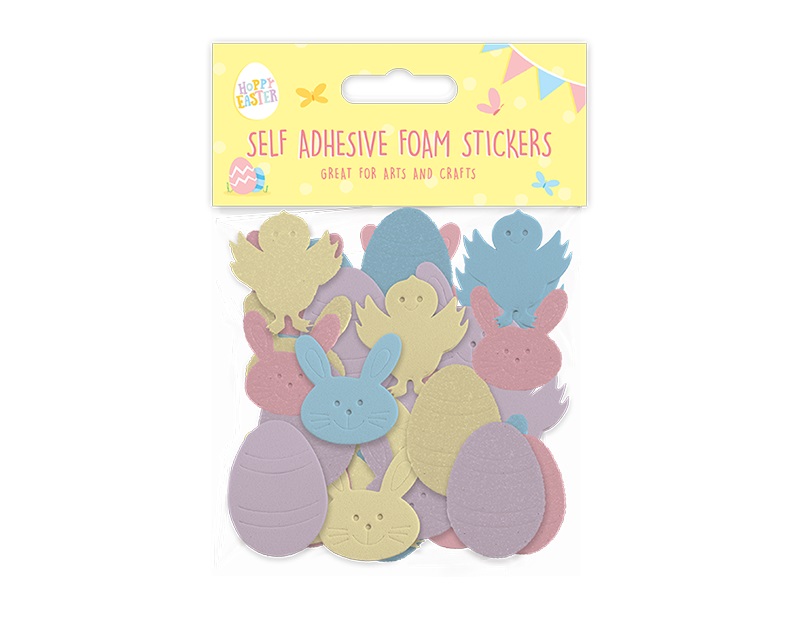 EASTER SELF-ADHESIVE ASSORTED FOAM STICKERS - Click Image to Close