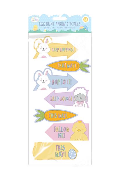 Easter Egg Hunt Arrow Stickers - Click Image to Close