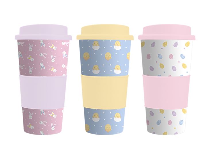 Easter Printed Travel Mug 500ml - Click Image to Close