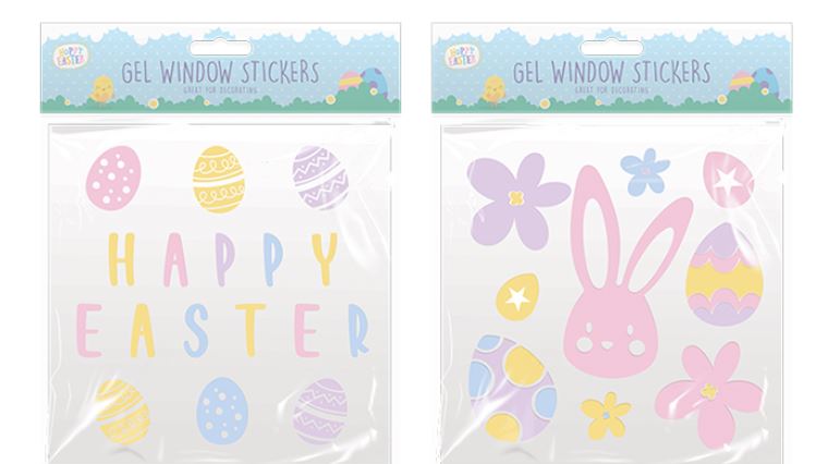 Easter Gel Window Stickers - Click Image to Close
