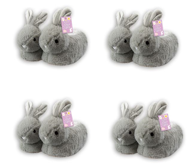 Easter Fluffy Bunny Slippers - Click Image to Close