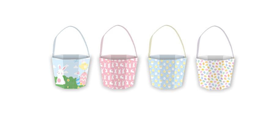 EASTER PRINTED BUCKET - Click Image to Close