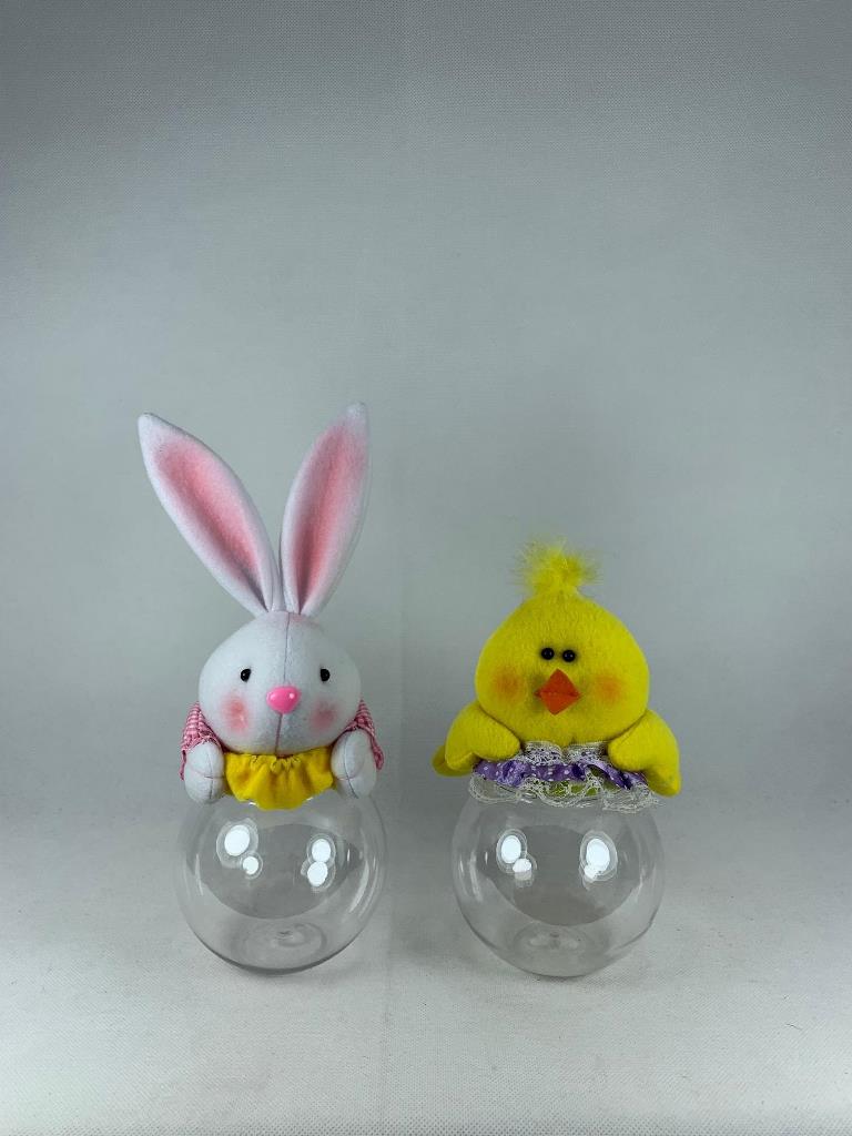 Easter Candy Jar 6 X 4.5 X 11" - Click Image to Close