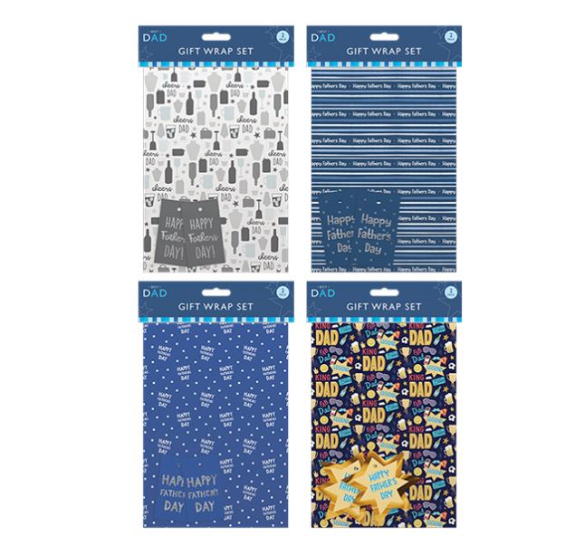 Father's Day Gift Wrap Pack - Click Image to Close