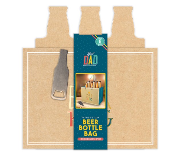 Father's Day Beer Bottle Bag & Opener - Click Image to Close