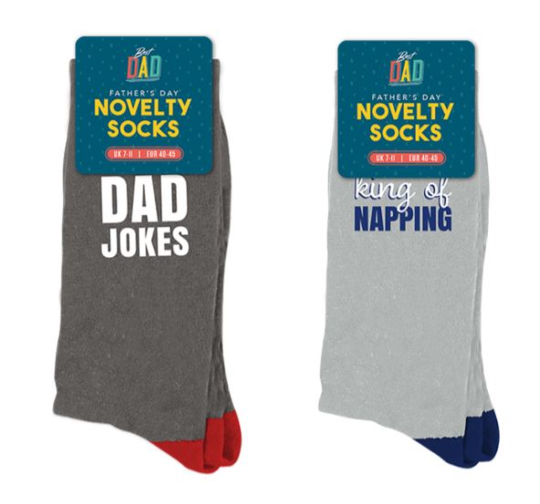 Father's Day Novelty Socks - Click Image to Close