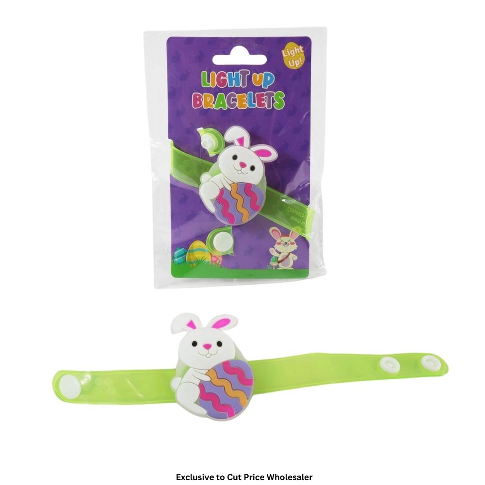 Easter Bunny Light Up Bracelet - Click Image to Close