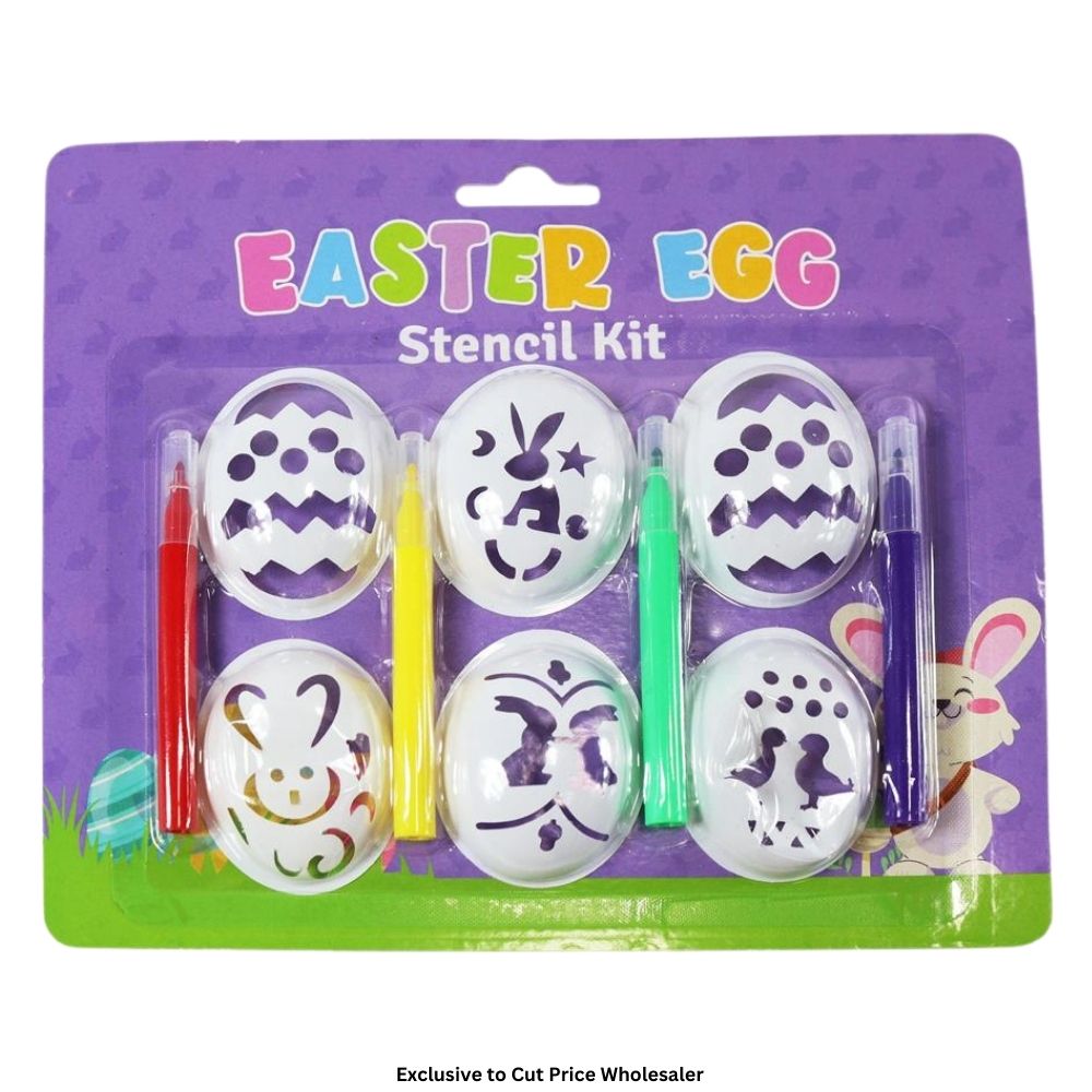 Easter Egg Colouring Stencil Set - Click Image to Close