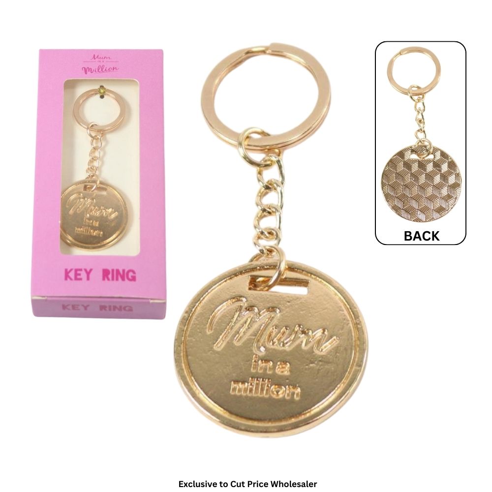 Mum In A Million Coin Keychain - Click Image to Close