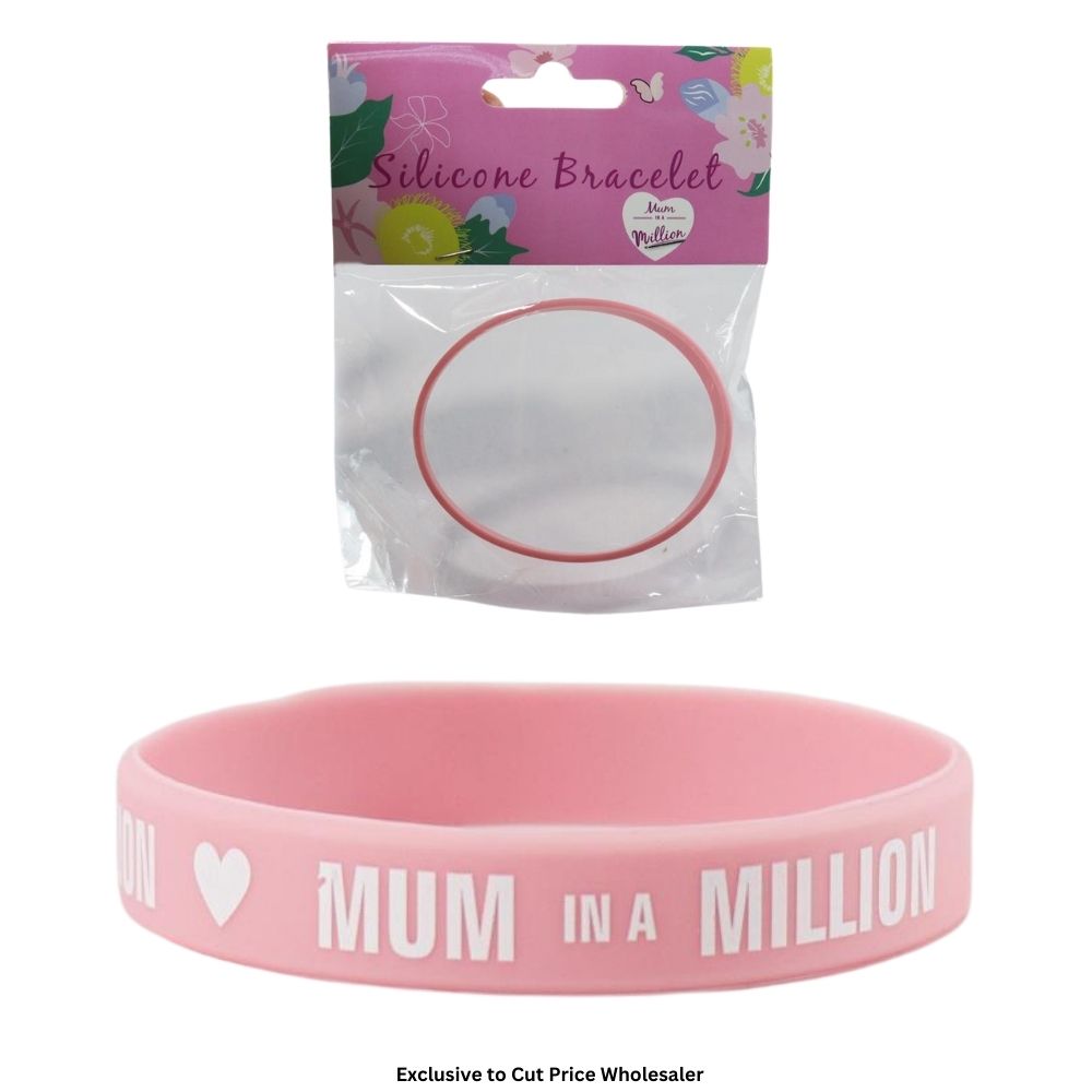 Mum In A Million Silicone Bracelet - Click Image to Close