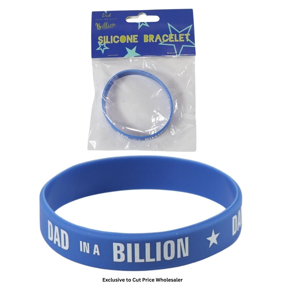 Dad In A Billion Silicone Bracelet - Click Image to Close