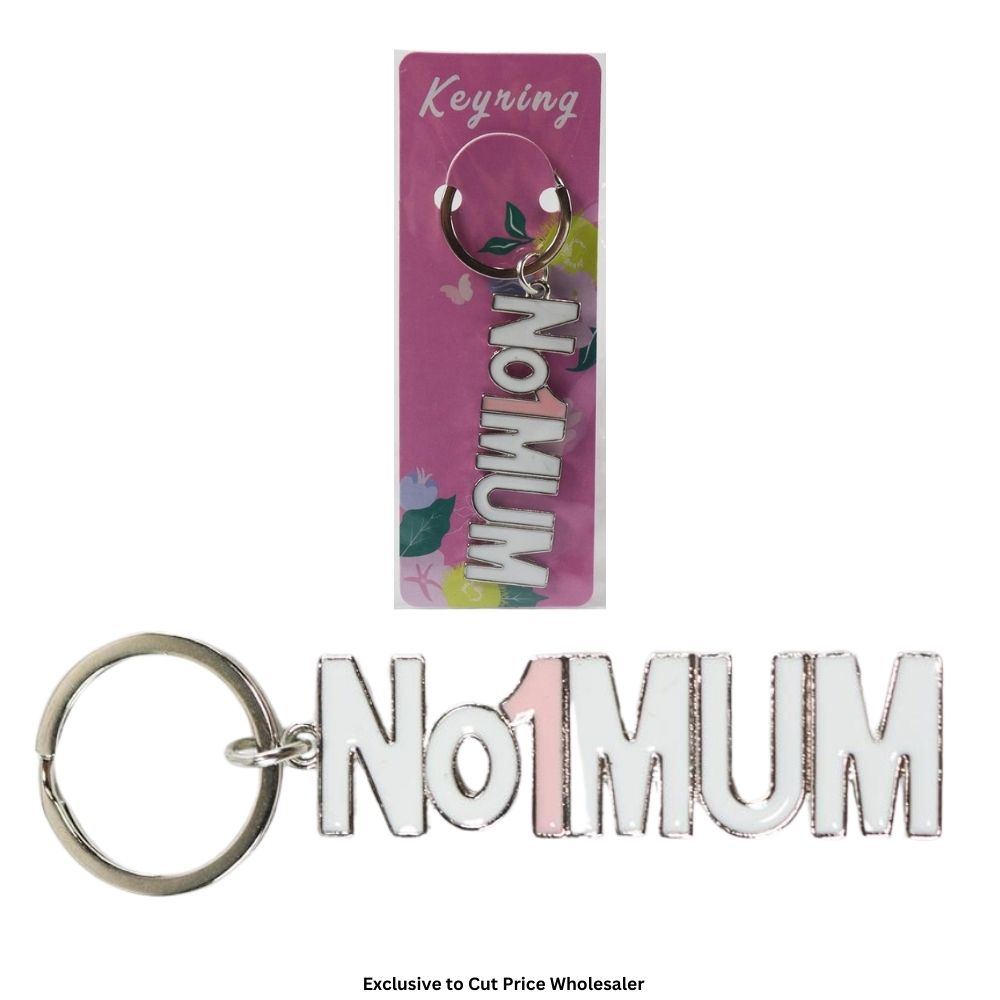 No 1 Mum Keychain - Click Image to Close