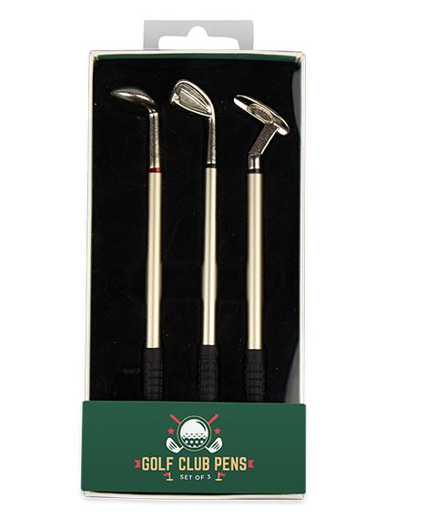 Miniature Golf Club Pen Set 3 Pack - Click Image to Close