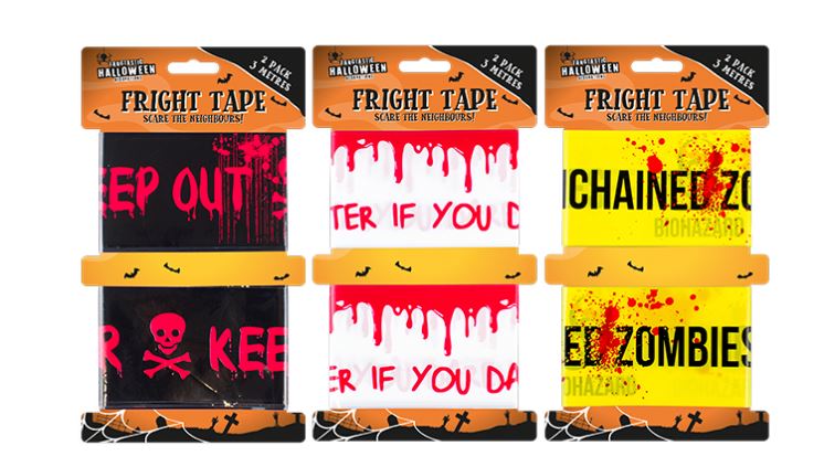 Halloween Fright Tape 2 Pack - Click Image to Close