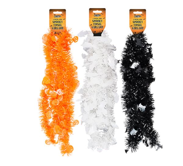 HALLOWEEN TINSEL GARLAND - Click Image to Close