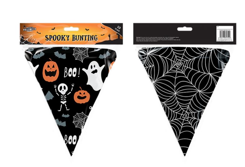 Halloween Bunting - 10 Flags - Click Image to Close