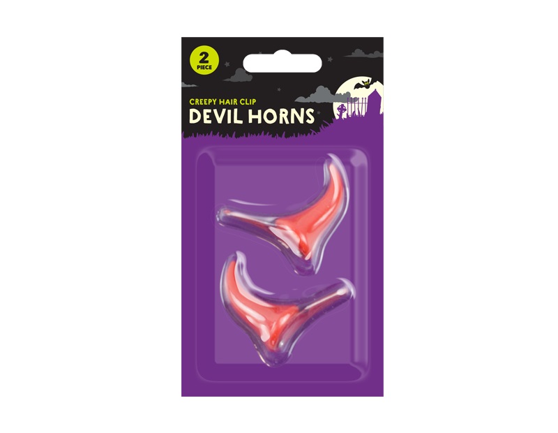 Halloween Devil Horn Hair Clips - Click Image to Close