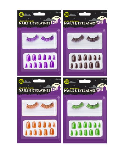 Halloween Nails and Eyelashes - Click Image to Close