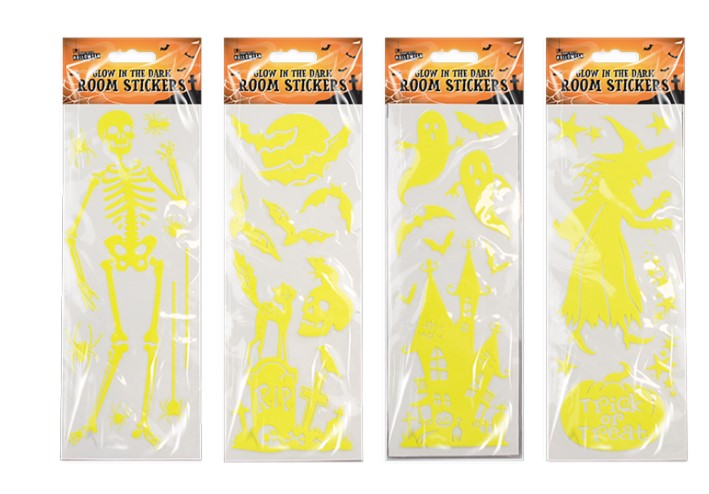 Glow In The Dark Halloween Sticker - Click Image to Close
