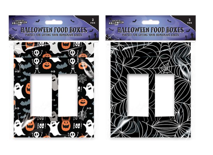 HALLOWEEN FOOD BOXES 2PK - Click Image to Close