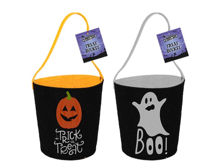 Felt Treat Bucket 18cm - Click Image to Close