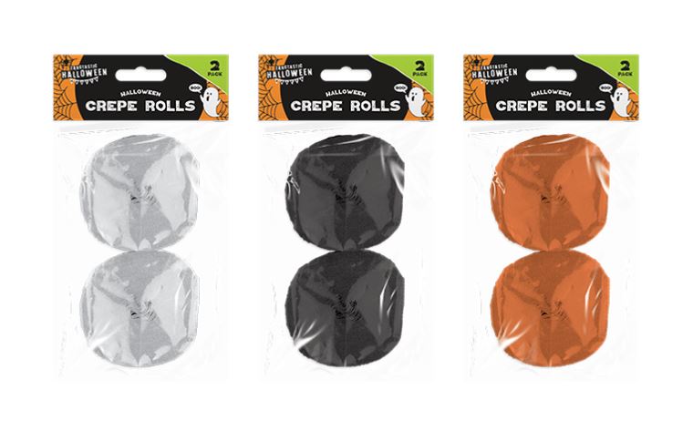 HALLOWEEN CREPE ROLLS 2PK - Click Image to Close