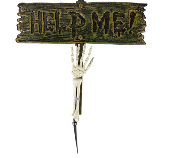 Halloween Help Me Garden Stake - Click Image to Close