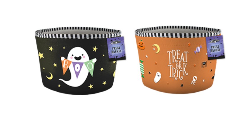 Halloween Embroidered Treat Basket - Click Image to Close