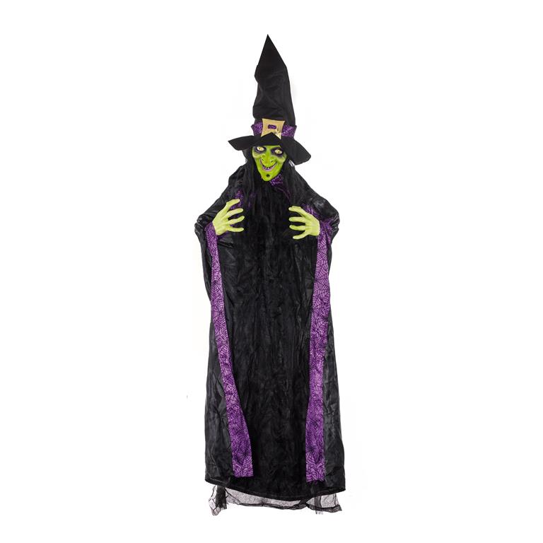 Halloween 1.8M Hanging Witch With Sound And Light - Click Image to Close