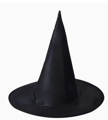 Adult Black Witches Hat 39 x 37cm - Click Image to Close