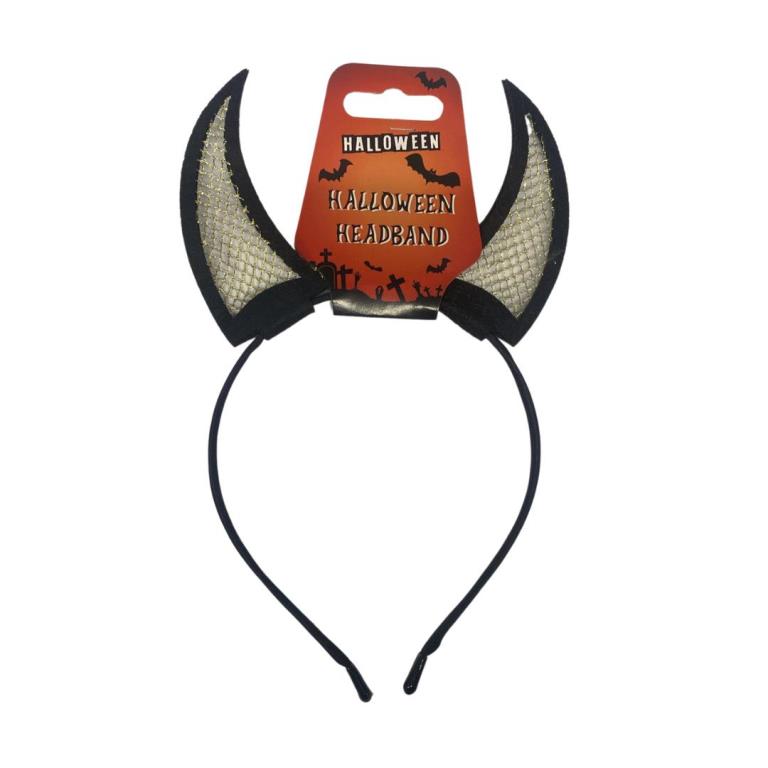 Halloween Devil Horns Headband - Click Image to Close