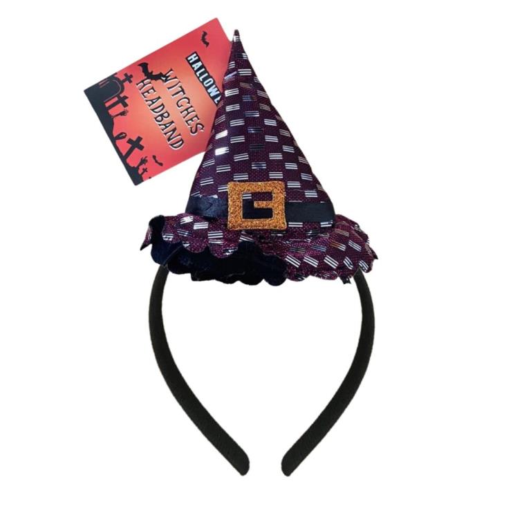 Halloween Witches Headband 13 X 23cm - Click Image to Close