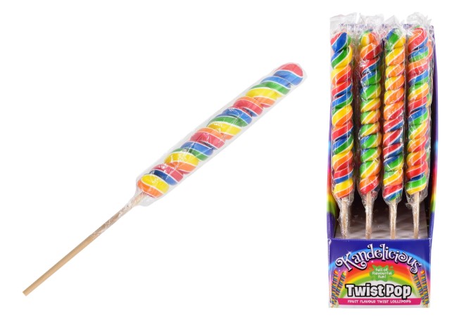 Twist Pop Rock Lolly 80G X 24 - Click Image to Close