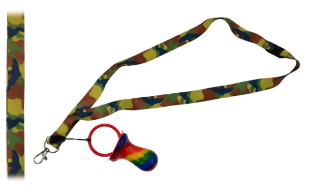 Camouflage Lanyard With Rock Dummy - Click Image to Close