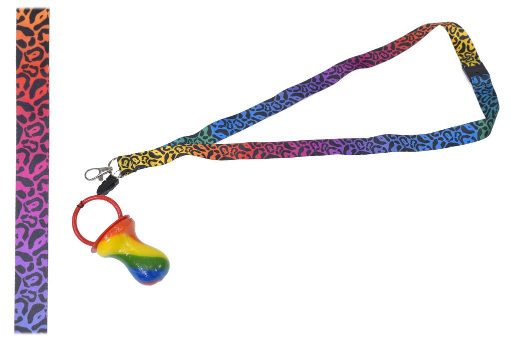 Leopard Lanyard With Rock Dummy - Click Image to Close