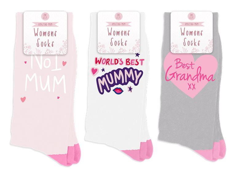 MOTHER'S DAY LADIES SOCKS - Click Image to Close