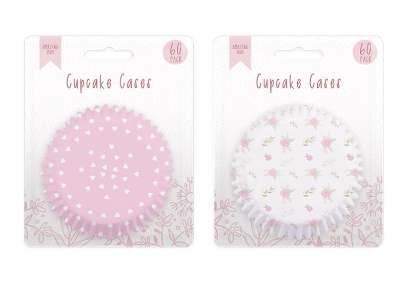 Mother's Day Printed Cupcake Cases 60pk - Click Image to Close