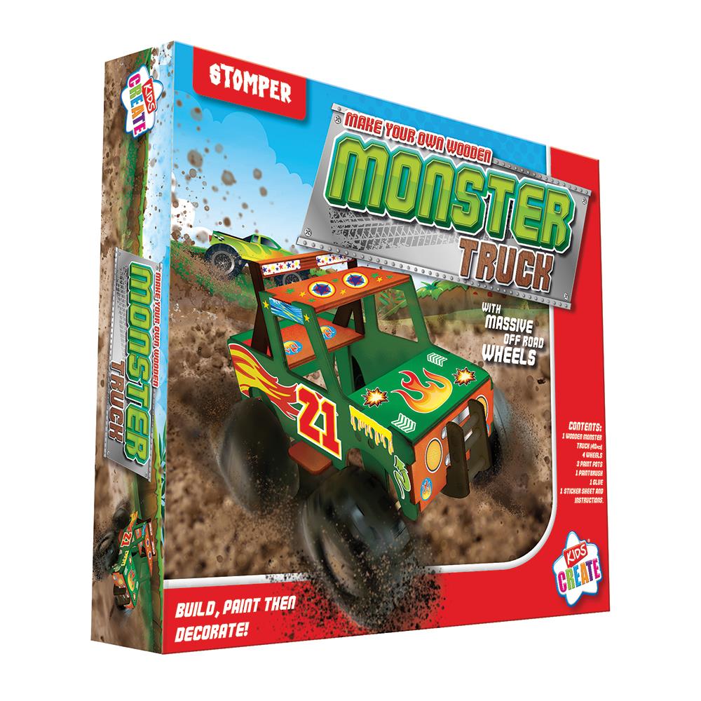Kids Create Activity Build Your Own Monster Truck - Click Image to Close