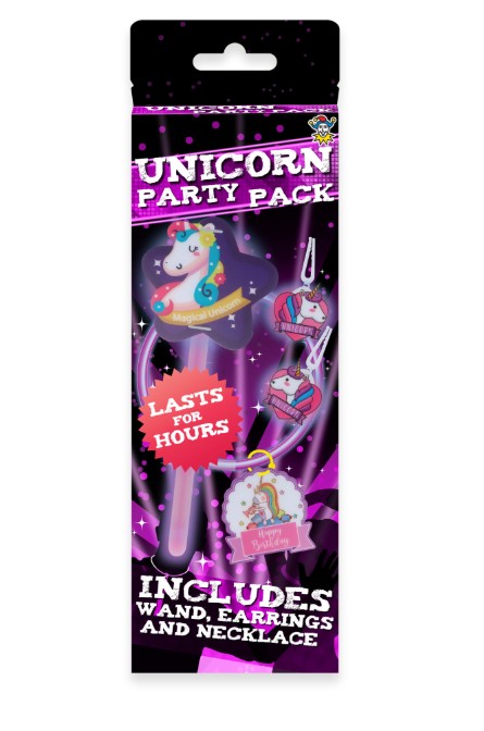 Glow Unicorn Party Pack 19PC - Click Image to Close