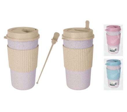 Eco Travel Mug 450ml and Stirrer - Click Image to Close