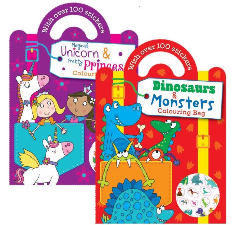 Colouring & Sticker Bag Book - Click Image to Close