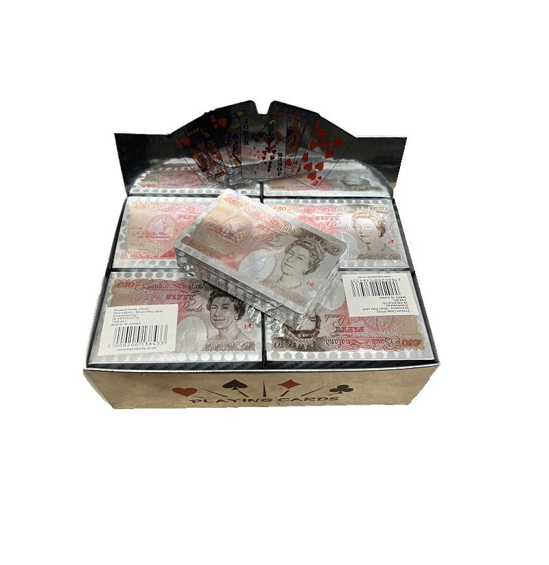 Deluxe Silver Queen Elizabeth Playing Cards - Click Image to Close